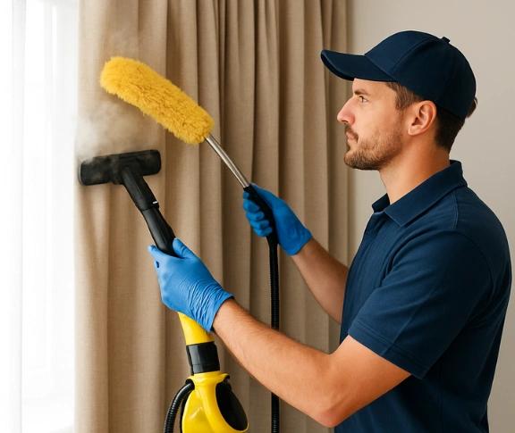 Trusted drapes cleaning technician Matty Curtain Cleaning charlemont-vic QLD